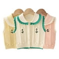 thumbnail image 2 of KYAIGUO Kids Baby Knitted Vest Outwear for Girls,Spring Fall Sweater Soft Waistcoat Top Little Girls Cute Comfortable Casual Thermal Vest Jacket Spring Autumn for 1-6Y, 2 of 7
