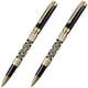 thumbnail image 1 of Pluma para Estudiantes VentDepot GoldMazeB 2Pzas 0.5mm Punta Dorado/Negro 1 Tinta Negra Acero Inoxidable Rollerball, 1 of 3