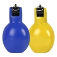 thumbnail image 4 of 2x Hand Whistles Sports Whistle Manual Loud Sound Coaches Whistle Trainer Whistle for Walking Survival Hiking Coaches yellow and blue, 4 of 10