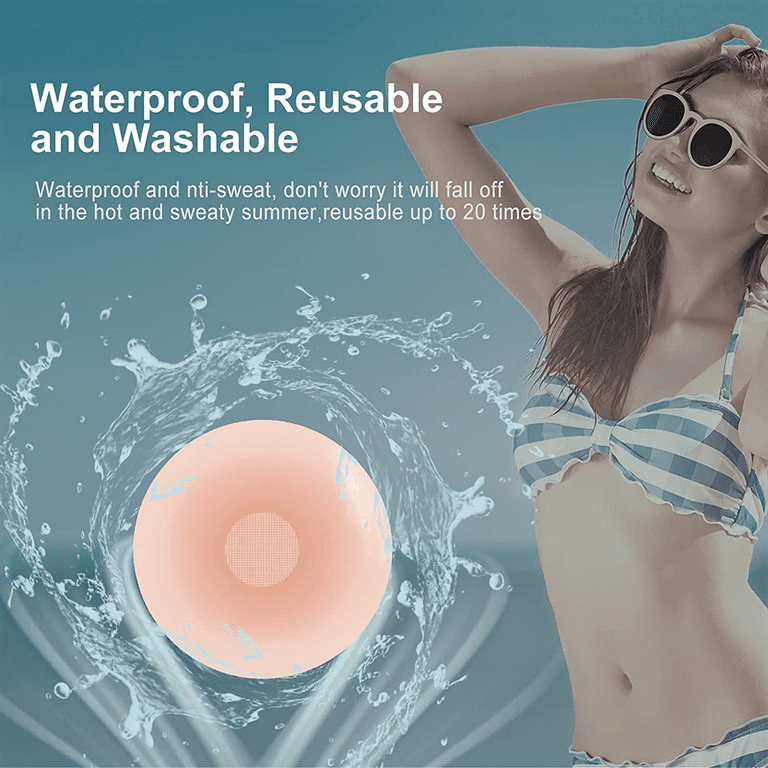 Reusable Adhesive Silicone Petal Nippleless Covers Invisible Bra