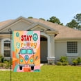 thumbnail image 2 of AmhNF Stay Groovy Peace Van Garden Flag For Home Outdoor Garden Yard Decor 12x18 inch, 2 of 5