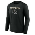 thumbnail image 2 of Men's Roquan Smith Black Baltimore Ravens Team Wordmark Player Name & Number Long Sleeve T-Shirt, 2 of 3