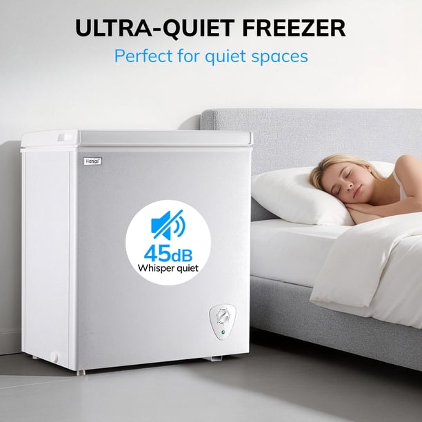 WANAI 5.0 Cubic Compact Chest Freezer with Top Open Door