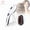 Milky white, variant on 3-in-1 Red Light Scalp Massager Comb with Serum Applicator, Vibrating Head Massager for Scalp Relaxation and Supporting Hair Care Routines, Rechargeable with Charging Base