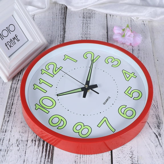 WHAMVOX  12 Inches/30cm Mantel Clocks for Living Room Luminous Wall