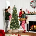 thumbnail image 2 of HOMCOM 6 ft Prelit Pop Up Christmas Tree, Collapsible Xmas Tree, Green, 2 of 10