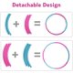 thumbnail image 2 of Hoola Hoop para niños y adultos, tamaño ajustable desmontable Ejercicio de peso Hoola Hoop de plástico para niños y adultos, Fitness profesional Hoola Hoops WD.WDQZL Hogar, 2 of 5