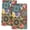 Boho Flower, variant on Set of 2 Pink Green Geometric Kitchen Towels Decorative Abstract Modern Dish Towels, Absorbent Hand Towels Tea Towels for Kitchen Decor, Farmhouse Holiday Home Dish Cloths