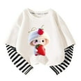 thumbnail image 2 of SGFCWSX Girls Long Sleeve Tops Two Fakes Shirts Kids Fall Casual T-Shirts White Size 7 Years, 2 of 3