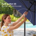 thumbnail image 6 of ACEGOSES 10 x 6.5ft Outdoor Patio Table Umbrella with Non-Fading canopy for Garden and Yard,Royal blue, 6 of 8