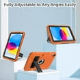 thumbnail image 6 of SUPNICE Case for iPad 11-inch (A16) 2025 / iPad 10th Generation 2022(10.9 inch) with Pencil Holder & Kickstand,Shockproof Protective Case for New Apple iPad 11/10.9 Inch,Orange and Black, 6 of 7