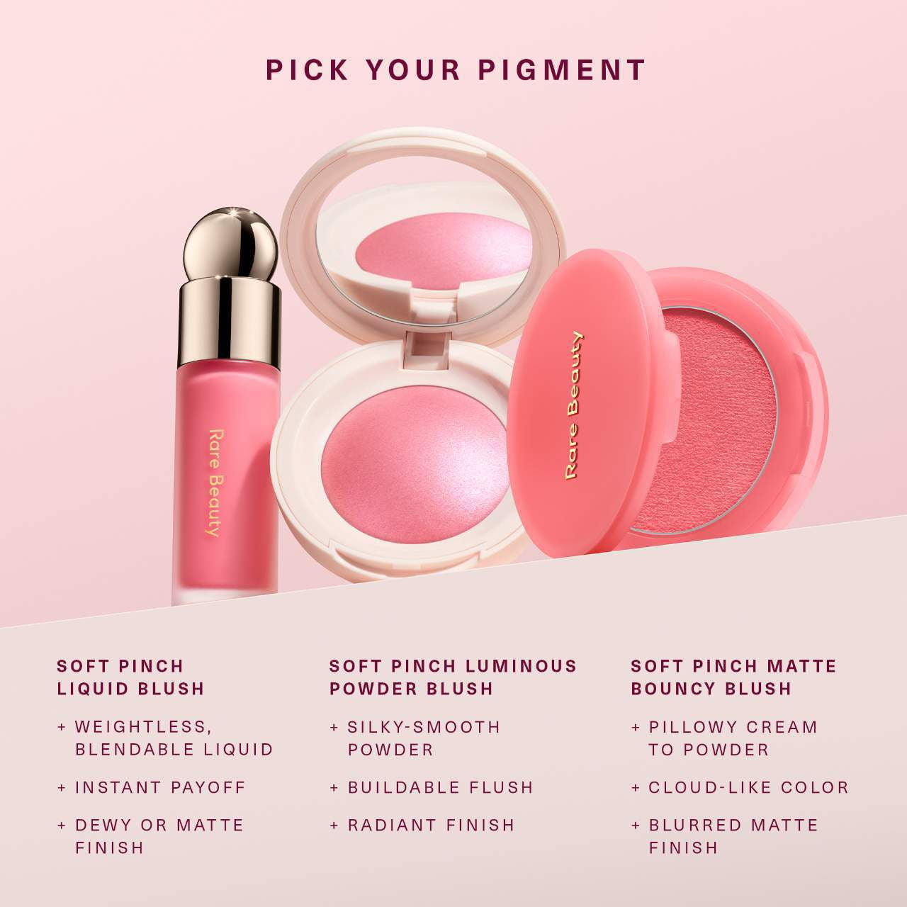 Soft Pinch Liquid Blush | Long-Lasting Dewy & Matte Blushes
