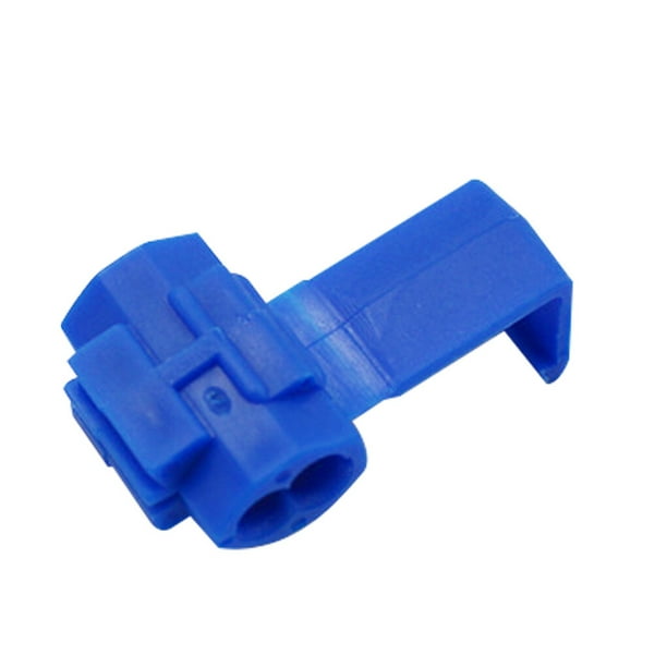 Cateissary 10/20 piezas conector de cable Scotch Lock Snap AWG22-10 sin romper Cable aislado Crimp empalme rápido terminales eléctricos Electrónica miscelánea Azul 20 piezas