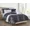 Black/White, variant on Huba Homes Elegant Comfort Reversible 10-Piece Marble Print Comforter Set, Includes 6-Piece king/cal king Lilac/White