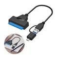thumbnail image 3 of SATA Adapter Cable Harddisk To USB Type-c Converter Cord USB 3.0 2-in-1 Fast Transmission Speed Cable, 3 of 9