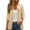 Khaki, variant on FAIWAD Cardigans for Women Trendy Lace Trim 3/4 Sleeve Open Front Dressy Cardigans Lightweight Casual Beach Cover up