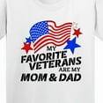 thumbnail image 4 of Inktastic My Favorite Veterans Are My Mom and Dad Youth T-Shirt, 4 of 5