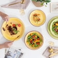thumbnail image 6 of Vancasso Albero Dinner Plate for 6, Stoneware Dinnerware Plate Set, 18-Piece Multicolour Ceramic, Rustic Chic Style, 6 of 7