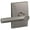 Satin Nickel, variant on Schlage Fc21-Brw-Cen Custom Broadway Passage & Privacy Door Lever Set - Chrome