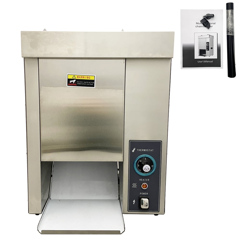 Vertical Hamburger Toasting Machine Commercial Hamburger Toaster Chain Toaster Adjustable Temperature and Thickness
