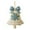 Christmas Bell Ornament - Blue, variant on Christmas Bell Ornament, 3.14 Inch Christmas Tree Decorations, 2D Acrylic Mini Bell Xmas Tree Hanging Ornaments,Knitted Xmas Bells Decoration for Wall Window Holiday Home Decor Gifts for Women