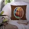 thumbnail image 3 of Carolines Treasures 7013PW1414 Bloodhound Fabric Decorative Pillow  14Hx14W multicolor, 3 of 4