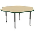 thumbnail image 6 of ECR4Kids 60in Flower Everyday T-Mold Adjustable Activity Table Maple/Green/Black - Super Leg, 6 of 8