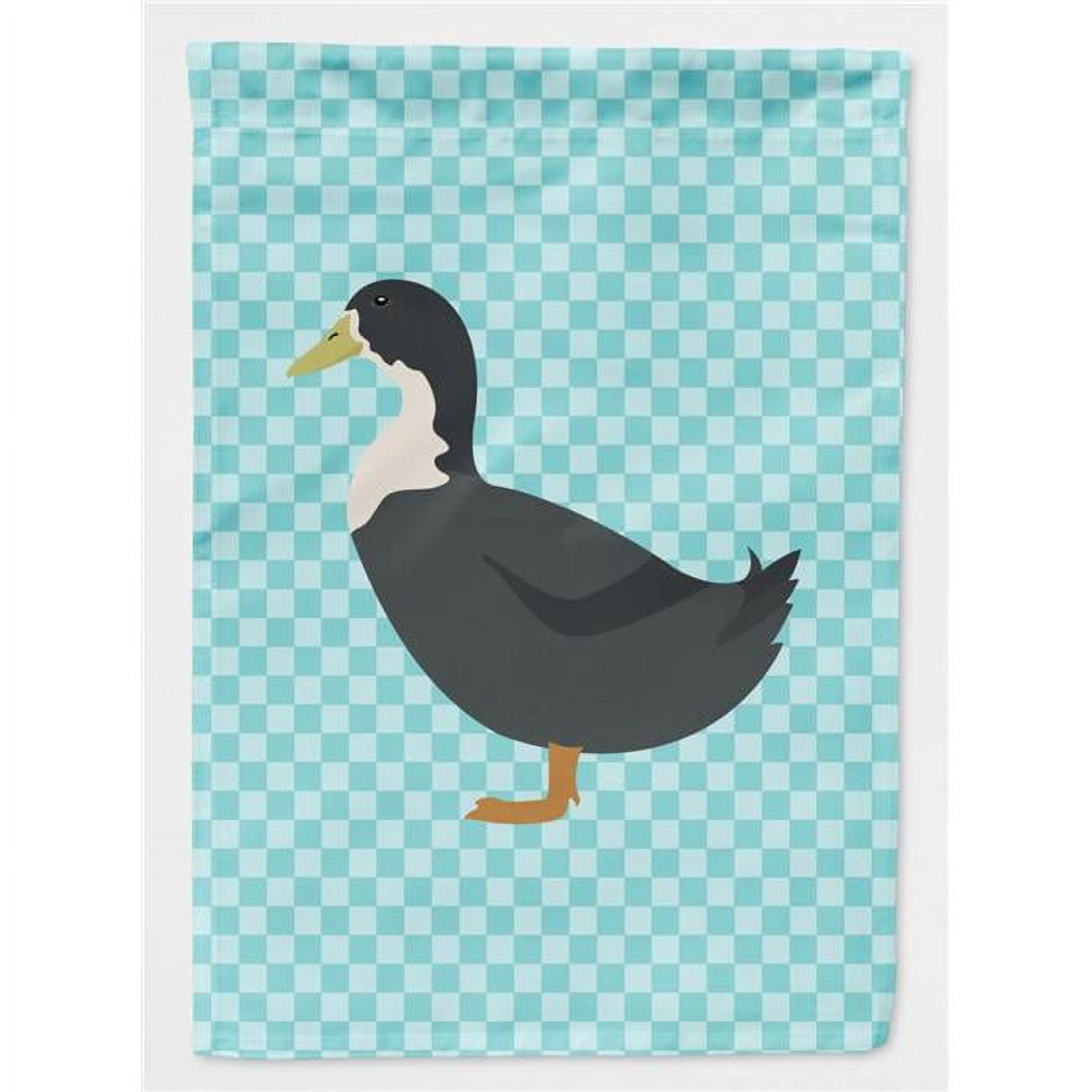 Blue Swedish Duck Blue Check Flag Garden Size BB8036GF