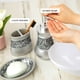 thumbnail image 3 of Set de accesorios de baño Creative Scents Cristal craquelado plateado, 3 of 7