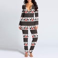 thumbnail image 1 of SMihono Pantalon en Lin pour Femmes Mode Grande Taille Décontracté Ample Imprimé Bouton-Pression Combinaison Large pour Femmes, jusqu'à 65 % de Réduction!, 1 of 6