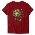 thumbnail image 2 of CNKOO T-Shirt Manches Courtes Manches Courtes Col Rond Femme pour Femme, 2 of 7