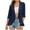 Navy, variant on Feancey 3/4 Sleeve Bolero Shrugs for Women Trendy Hollow Out Draped Cardigans Eyelet Casual Ruffled Hem Cardigan Jackets Black M