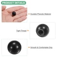 thumbnail image 2 of 8-Pack Threaded Ball Knobs, M4 Female Thread 12mm Dia. Thermoset Phenolic Lever Handle [Black], 2 of 6