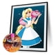 thumbnail image 2 of Cuadros Decorativos Kits de pintura de diamante Alicia en el país de las maravillas decoración de pared de taladro redondo completo (W087) Likrtyny embutido en tela, 2 of 8