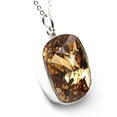 thumbnail image 1 of Collar Zvezda Baguette color Colorado Topaz XL plata .925 Zvezda ZCO-BAG27-LCT, 1 of 4