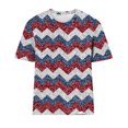 thumbnail image 4 of T-Shirt Décontracté pour Femme à Col Rond Imprimé, Manches Courtes, Été, 4 of 7