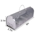 thumbnail image 2 of Deago 2 Pack Galvanized Metal Rat Trap Cage, High Sensitivity Humane Live Catch Mouse Cage with Foot Pedal, Portable Continuous Rodent Catcher for Indoor and Outdoor, 2 of 9