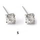thumbnail image 3 of Minnieouse 1 par de pendientes de cubo de diamantes de imitación de aleación brillante, pendientes de fiesta, Simple, joyería Unisex para Type6 NO6, 3 of 6