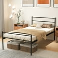 thumbnail image 3 of Infans Twin Metal Bed Frame Mattress Foundation No Box Spring Needed, 3 of 7