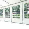 thumbnail image 2 of Outsunny 20' x 40' Large Outdoor Carport Canopy Party Tent with Removable Protective Sidewalls & Versatile Uses, White, 2 of 9
