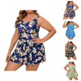 thumbnail image 1 of Maillots de Bain Tankini pour Femmes 2026 Tendance Grande Taille Robe de Bain Modeste et Fluide avec Bas Taille Haute Maillots de Bain Deux Pièces Femme, 1 of 5