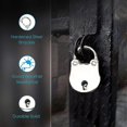 thumbnail image 4 of Candados Mini Key Locks Candado Vintage Mini Bear Locks Bolso pequeño - Plata dontodent Kuyhfg Sin marca, 4 of 5