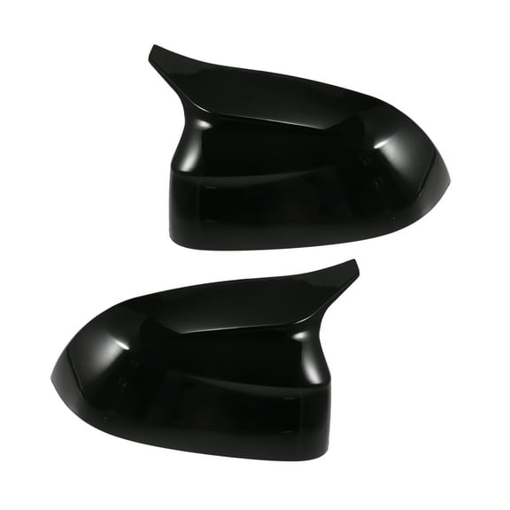 Pair Car Rear View Driver Passenger Side Mirror Cover Cap Overlay Gloss Black for BMW X3 G01 IX3 G08 X4