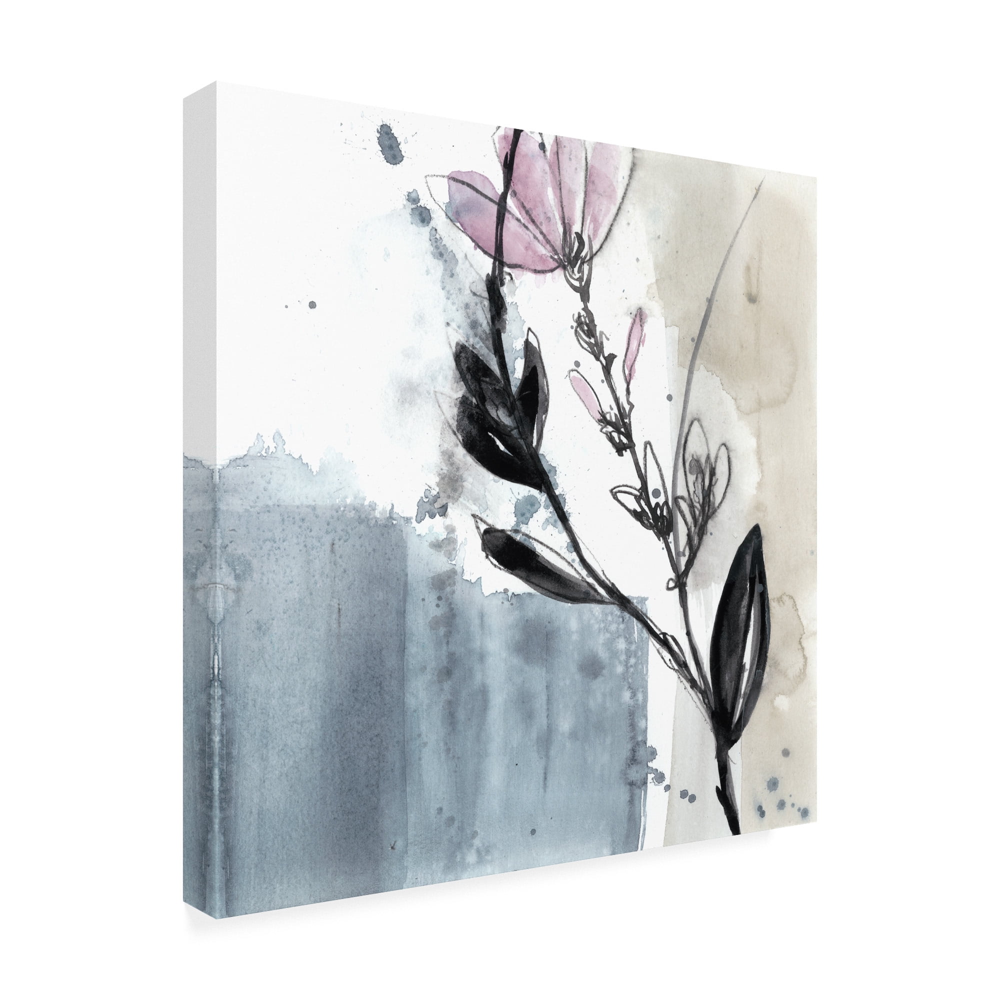 Trademark Fine Art 'UA CH Blush Flower Splash V' Canvas Art by Jennifer Goldberger