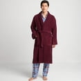 thumbnail image 6 of Lands' End Men's Full-Length Turkish Cotton Terry Bathrobe – 55" Length | Plush, Absorbent, 2 Pockets, Spa Comfort, 6 of 8