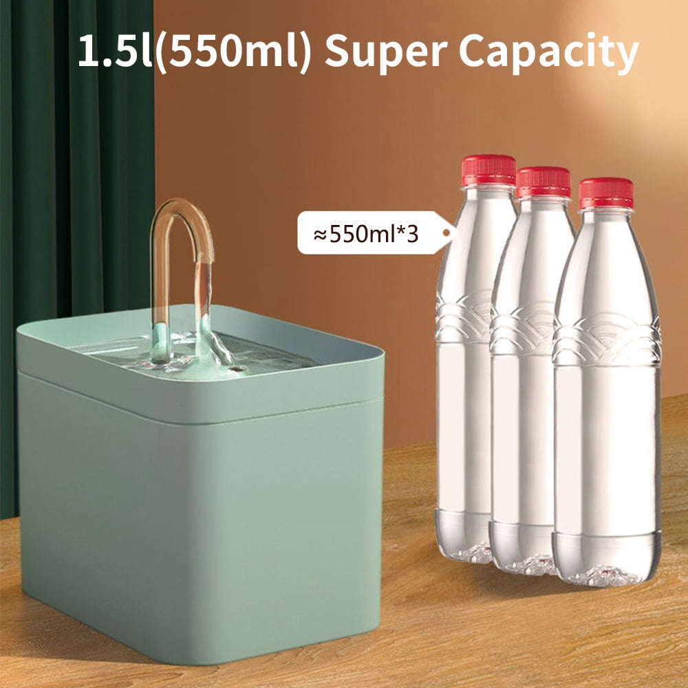 Pet Artist 1.5L Pet Water Fountain Cat Dog Automatic Electric Drinking Bowl Dispenser Dishes