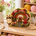 thumbnail image 3 of Whimsical Village 3D Fabric Poke Art Kit, Pumpkin Patch Cottage, Creative Craft Set, Flowers Activity Summer Gift Home Decor Craft for Adult Beginner Handmade Hobby Gift E, 3 of 7