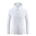 thumbnail image 2 of Weiqiqre Mens Lightweight Running Jacket Sun Protection Top Solid Color Long Sleeved Hooded Top, 2 of 7