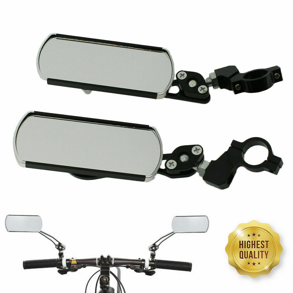 2ZBike Mirrors, 2pcs Bicycle Cycling Rear View Mirrors, 360°Rotation Adjustable Handlebar Rearview Mirror Black