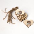 thumbnail image 2 of Cateissary Paquete de 30 colgantes de corazones de para manualidades con cordel natural JM01365 Decoración del hogar JM01363 Cateissary HA011941-01, 2 of 6